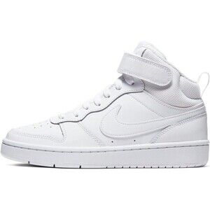 Nike Court Borough 2 Mid Triple White Size 10C Style CD7784 100